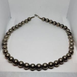 Silver Beaded Necklace